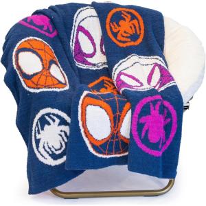 imageMarvel Spidey ampamp His Amazing Friends Ghost Spider Feather Knit Fluffy Throw Blanket  Gwen Stacy Fuzzy Blanket Measures 50 x 60 inch Super Soft Lightweight BeddingBlue  Spidey and Friends