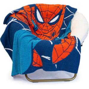 imageMarvel Spidey ampamp His Amazing Friends Ghost Spider Feather Knit Fluffy Throw Blanket  Gwen Stacy Fuzzy Blanket Measures 50 x 60 inch Super Soft Lightweight BeddingBlue  Spiderman