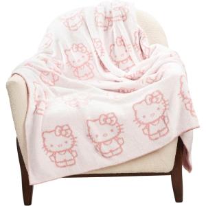 imageMarvel Spidey ampamp His Amazing Friends Ghost Spider Feather Knit Fluffy Throw Blanket  Gwen Stacy Fuzzy Blanket Measures 50 x 60 inch Super Soft Lightweight BeddingPink  Hello Kitty 01