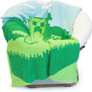 imageMarvel Spidey ampamp His Amazing Friends Ghost Spider Feather Knit Fluffy Throw Blanket  Gwen Stacy Fuzzy Blanket Measures 50 x 60 inch Super Soft Lightweight BeddingGreen  Minecraft