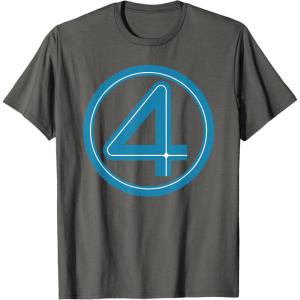 imageMarvel Studios The Fantastic Four First Steps Costume Icon TShirtAsphalt Grey