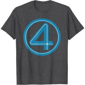 imageMarvel Studios The Fantastic Four First Steps Costume Icon TShirtDark Heather Grey
