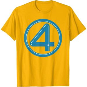 imageMarvel Studios The Fantastic Four First Steps Costume Icon TShirtGolden Yellow