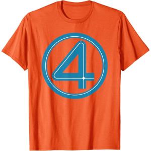 imageMarvel Studios The Fantastic Four First Steps Costume Icon TShirtOrange