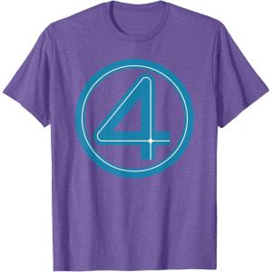 imageMarvel Studios The Fantastic Four First Steps Costume Icon TShirtPurple Heather