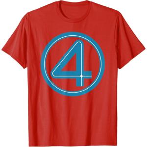 imageMarvel Studios The Fantastic Four First Steps Costume Icon TShirtRed