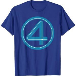imageMarvel Studios The Fantastic Four First Steps Costume Icon TShirtRoyal Blue