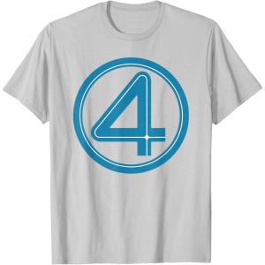 imageMarvel Studios The Fantastic Four First Steps Costume Icon TShirtSilver Grey