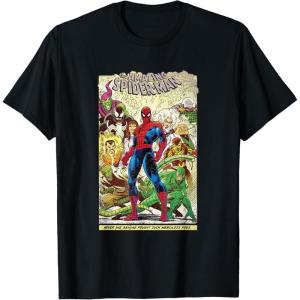 imageMarvel The Amazing SpiderMan Comic TShirt TShirtBlack