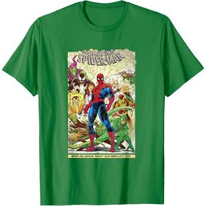imageMarvel The Amazing SpiderMan Comic TShirt TShirtKelly Green