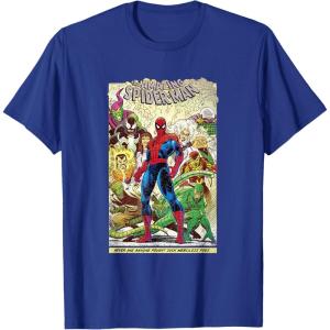 imageMarvel The Amazing SpiderMan Comic TShirt TShirtRoyal Blue
