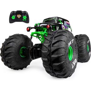 imageMonster Jam Marvel Mega SpiderMan RC Monster Truck AllTerrain Over 2 Feet Long 16 Scale Super Hero Kids Toys for Boys and Girls Ages 4 and UpMega Grave Digger V1