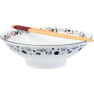 imageSilver Buffalo Marvel SpiderMan Japanese Manga Comic Panels Ceramic Ramen Noodle Rice Bowl with Chopsticks Microwave Safe 20 OuncesStar Wars Japanese Art Big