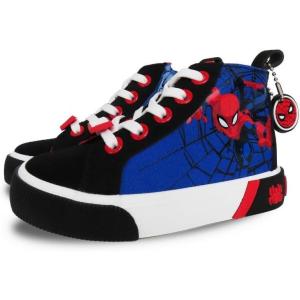 imageSpiderMan High Top Sneakers  Marvel Spiderman Shoes for KidsNavy Blue