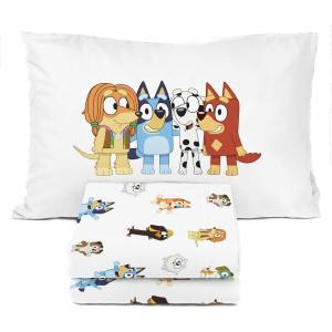 imageSunny Side Up Kids Sheet Set Includes Sheets and Pillow Cover  100 Microfiber Bedding and Room Decor Blue  Spiderman 3 Piece TwinWhite  Bluey