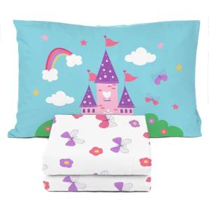 imageSunny Side Up Kids Sheet Set Includes Sheets and Pillow Cover  100 Microfiber Bedding and Room Decor Blue  Spiderman 3 Piece TwinWhite  Magic Castle