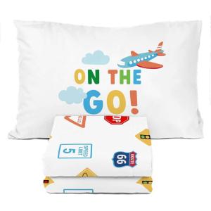 imageSunny Side Up Kids Sheet Set Includes Sheets and Pillow Cover  100 Microfiber Bedding and Room Decor Blue  Spiderman 3 Piece TwinWhite  on the Go