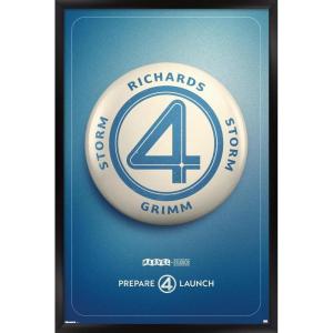 imageTrends International Marvel Fantastic Four First Steps  Button One Sheet Wall Poster 34L x 224W Premium Unframed VersionBlack Framed Version