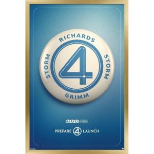 imageTrends International Marvel Fantastic Four First Steps  Button One Sheet Wall Poster 34L x 224W Premium Unframed VersionGold Framed Version