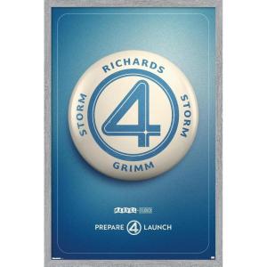 imageTrends International Marvel Fantastic Four First Steps  Button One Sheet Wall Poster 34L x 224W Premium Unframed VersionGray Framed Version