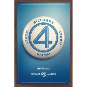 imageTrends International Marvel Fantastic Four First Steps  Button One Sheet Wall Poster 34L x 224W Premium Unframed VersionMahogany Framed Version