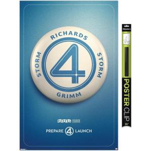 imageTrends International Marvel Fantastic Four First Steps  Button One Sheet Wall Poster 34L x 224W Premium Unframed VersionPremium Poster  Clip Bundle