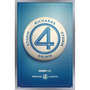 imageTrends International Marvel Fantastic Four First Steps  Button One Sheet Wall Poster 34L x 224W Premium Unframed VersionSilver Framed Version