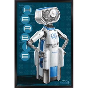 imageTrends International Marvel Fantastic Four First Steps 2025  HERBIE Wall Poster 224L x 147W Barnwood Framed VersionBlack Framed Version
