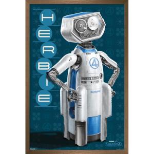 imageTrends International Marvel Fantastic Four First Steps 2025  HERBIE Wall Poster 224L x 147W Barnwood Framed VersionBronze Framed Version
