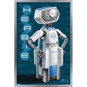 imageTrends International Marvel Fantastic Four First Steps 2025  HERBIE Wall Poster 224L x 147W Barnwood Framed VersionSilver Framed Version