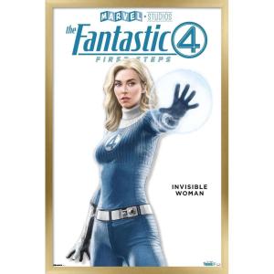 imageTrends International Marvel Fantastic Four First Steps 2025  Invisible Woman Feature Series Wall Poster 19L x 13W Premium Unframed VersionGold Framed Version