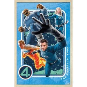 imageTrends International Marvel Fantastic Four First Steps 2025  Powers Wall Poster 34L x 224W Premium Unframed VersionBlonde Framed Version