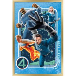 imageTrends International Marvel Fantastic Four First Steps 2025  Powers Wall Poster 34L x 224W Premium Unframed VersionGold Framed Version