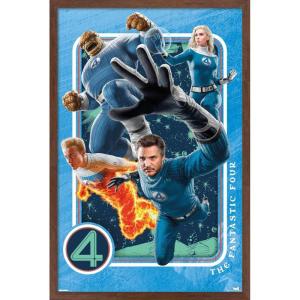 imageTrends International Marvel Fantastic Four First Steps 2025  Powers Wall Poster 34L x 224W Premium Unframed VersionMahogany Framed Version