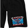 imageCaptain America Brave New World Flying Cap Adult Black Sleep Pajama ShortsBlack