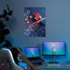 imageDisplate Metal Poster Marvel  Spiderman Game  Webhead  Easy Magnetic Mounting  SpiderMan Superhero Collectible Gifts  Wall Art Pictures for Bedroom Premium Posters  126x177 in177L x 126W
