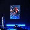 imageDisplate Metal Poster Marvel  Spiderman Game  Webhead  Easy Magnetic Mounting  SpiderMan Superhero Collectible Gifts  Wall Art Pictures for Bedroom Premium Posters  126x177 in177L x 126W