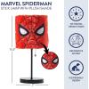 imageIdea Nuova Marvel Spiderman Plush Shade Stick Table Lamp for Kids Soft Fabric Shade with Iconic Spiderman DesignIdeal for Bedrooms Nurseries ampamp PlayroomsSpiderman