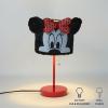 imageIdea Nuova Marvel Spiderman Plush Shade Stick Table Lamp for Kids Soft Fabric Shade with Iconic Spiderman DesignIdeal for Bedrooms Nurseries ampamp PlayroomsMinnie Mouse  Red