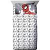 imageJay Franco Kids Comforter Set Includes Sheets and Pillow Covers  Soft and Cozy Bed Set for Stylish Room Decor Black  Marvel Comics 5 Piece Twin Size Bedding