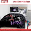 imageJay Franco Kids Comforter Set Includes Sheets and Pillow Covers  Soft and Cozy Bed Set for Stylish Room Decor Black  Marvel Comics 5 Piece Twin Size Bedding