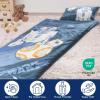 imageJay Franco Kids Slumber Bag and Pillow  54 x 27 Inch Comfy Indoor Sleeping Bag for School and Sleepovers 2 Piece Set Blue  SpidermanBlue  Star Wars