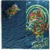 imageJay Franco Kids Slumber Bag and Pillow  54 x 27 Inch Comfy Indoor Sleeping Bag for School and Sleepovers 2 Piece Set Blue  SpidermanBlue  Teenage Mutant Ninja Turtles