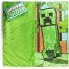 imageJay Franco Kids Slumber Bag and Pillow  54 x 27 Inch Comfy Indoor Sleeping Bag for School and Sleepovers 2 Piece Set Blue  SpidermanGreen  Minecraft