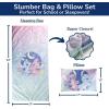 imageJay Franco Kids Slumber Bag and Pillow  54 x 27 Inch Comfy Indoor Sleeping Bag for School and Sleepovers 2 Piece Set Blue  SpidermanMulti  Lilo  Stitch