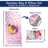 imageJay Franco Kids Slumber Bag and Pillow  54 x 27 Inch Comfy Indoor Sleeping Bag for School and Sleepovers 2 Piece Set Blue  SpidermanPink  Princess