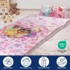 imageJay Franco Kids Slumber Bag and Pillow  54 x 27 Inch Comfy Indoor Sleeping Bag for School and Sleepovers 2 Piece Set Blue  SpidermanPink  Princess