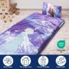 imageJay Franco Kids Slumber Bag and Pillow  54 x 27 Inch Comfy Indoor Sleeping Bag for School and Sleepovers 2 Piece Set Blue  SpidermanPurple  Frozen