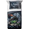 imageJay Franco Marvel Spiderman Webtastic 5 Piece Twin Size Bed Set  Includes Reversible Comforter ampamp Sheet Set  Super Soft Kids Bedding Fade Resistant Microfiber Official Marvel ProductMulti  Monster Jam