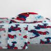 imageJay Franco Marvel Spiderman Webtastic 5 Piece Twin Size Bed Set  Includes Reversible Comforter ampamp Sheet Set  Super Soft Kids Bedding Fade Resistant Microfiber Official Marvel ProductBlue  Spiderman